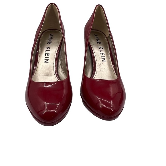Anne Klein Red Patent Aklolana Heels Size 9 1/2 Women’s - Picture 3 of 8